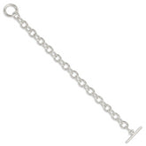 Sterling Silver 7.5inch Fancy Link Bracelet